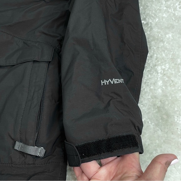 The North Face Boys Hyvent Jacket black size Medium MISSING HOOD - Picture 5 of 16